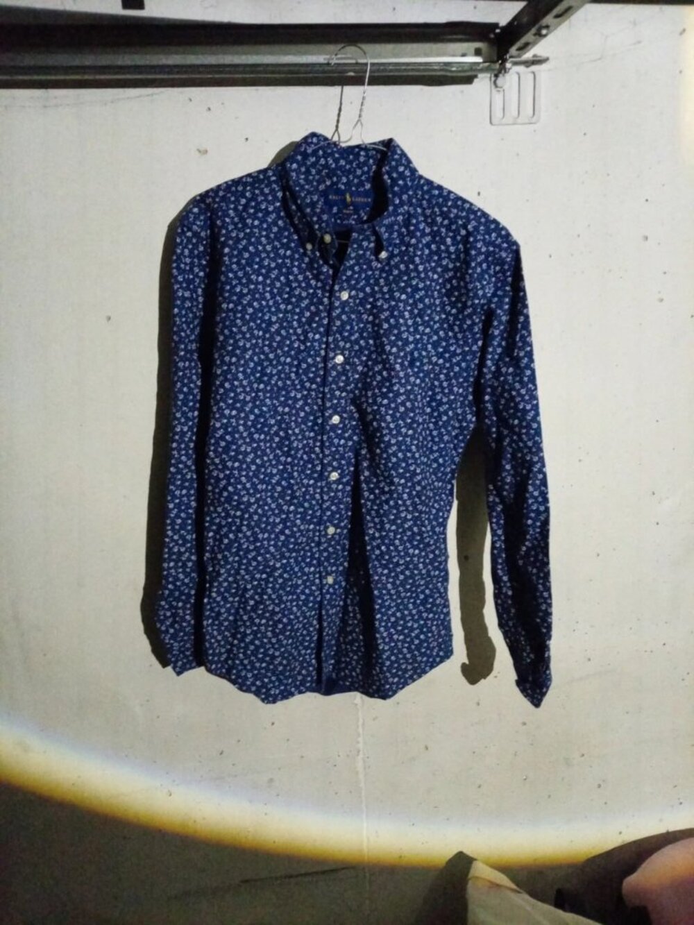 Women’s Navy Floral Button Up Shirt Size S / EU 36